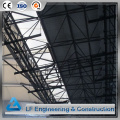 Galvanized steel space frame roof structure gas station roof design steel truss roof for car parking